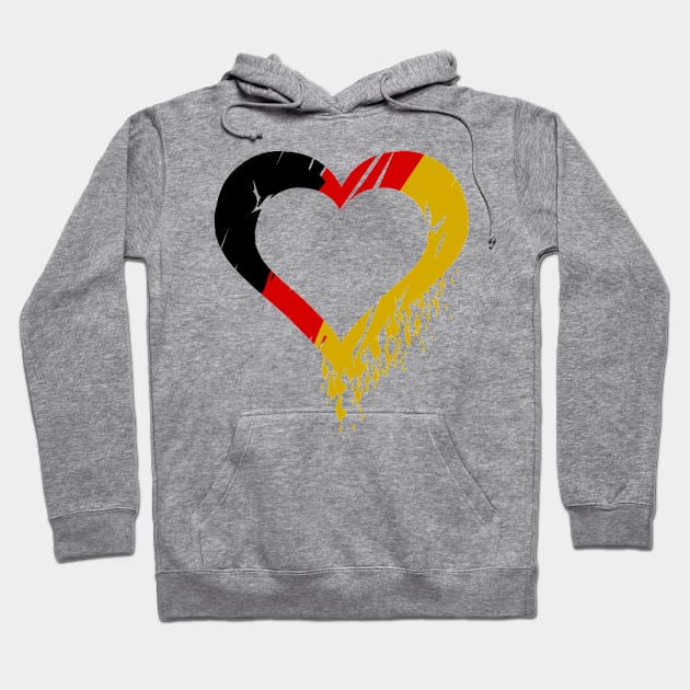 Germany heart Hoodie by Karpatenwilli